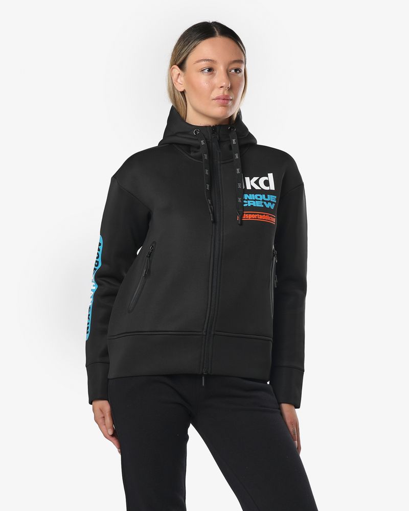 Jaked FELPA FULL ZIP CAPPUCCIO RIDER sconto