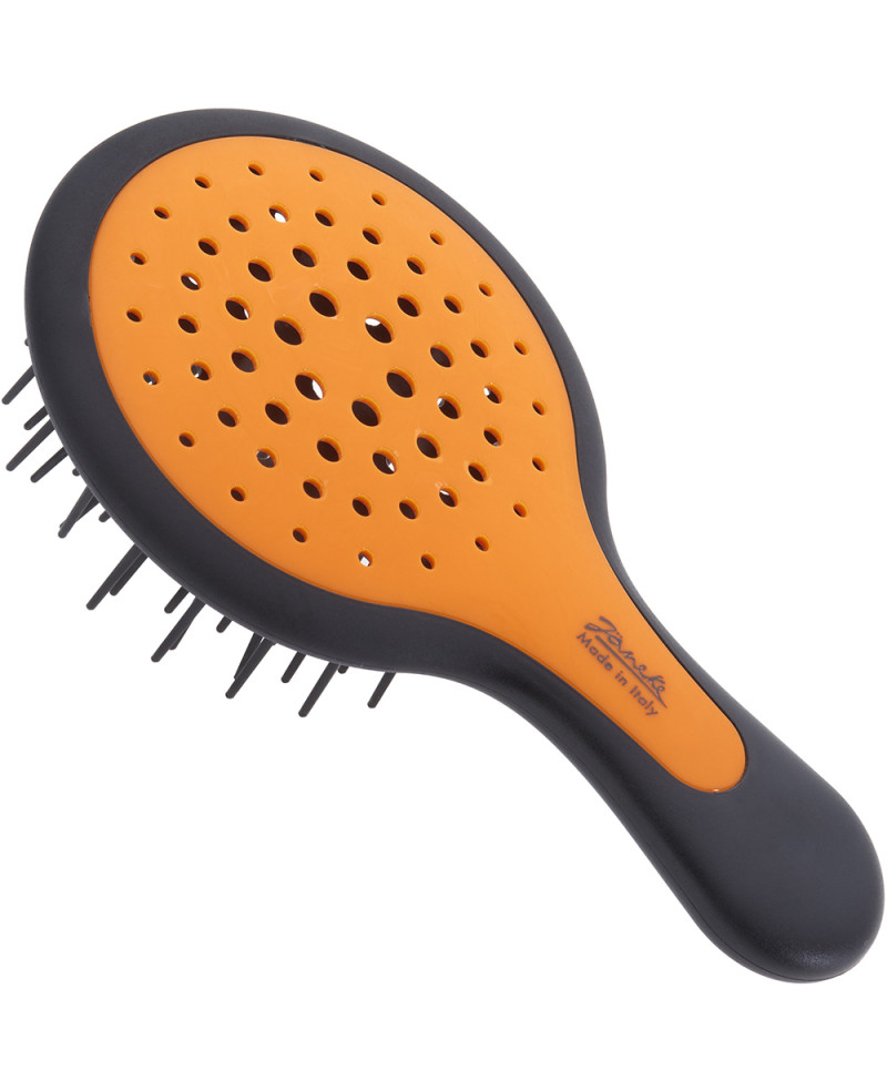 Janeke Mini Superbrush Arancio Fluo e manico Nero - 71SP220NER OFL sconto