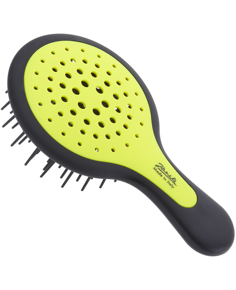 Janeke Mini Superbrush Giallo Fluo e manico Nero - 71SP220NER YFL sconto