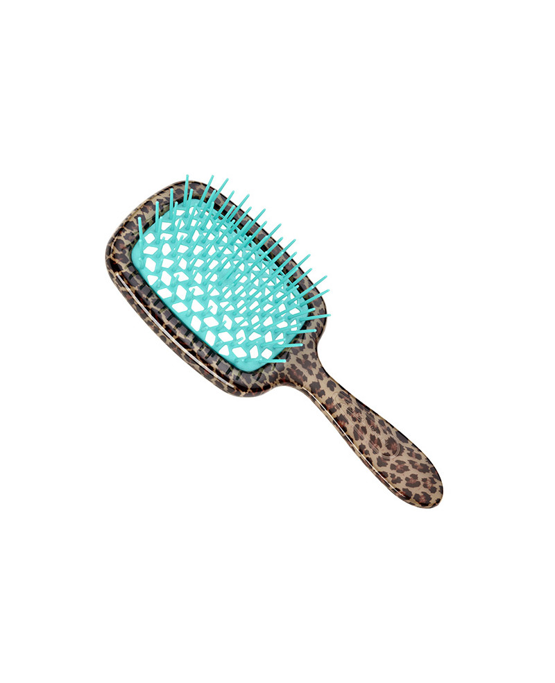 Janeke Spazzola Superbrush maculata con cuscino turchese - Cod. SP230 MAC TSE sconto