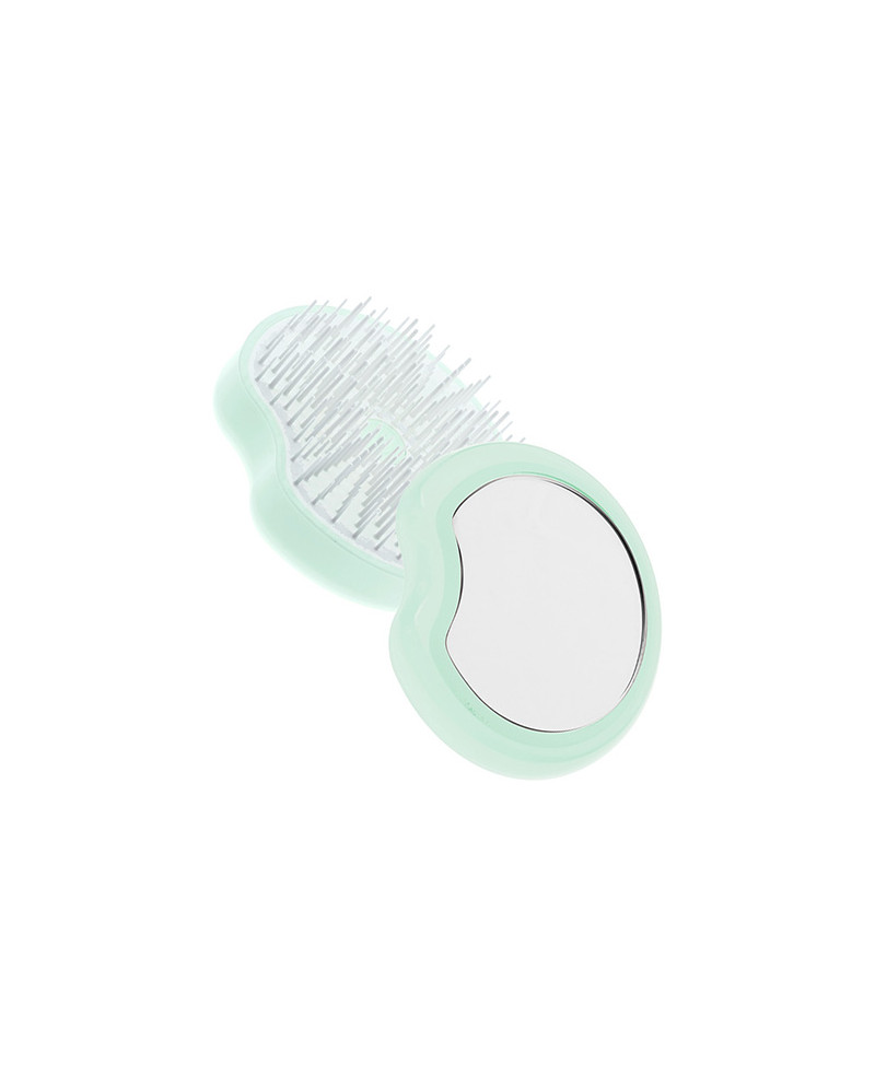 Janeke Spazzola Pomme Brush, compatta ed ergonomica con impugnatura palmare e specchio, diametro 84, colore turchese - cod. 93SP228 TSE sconto