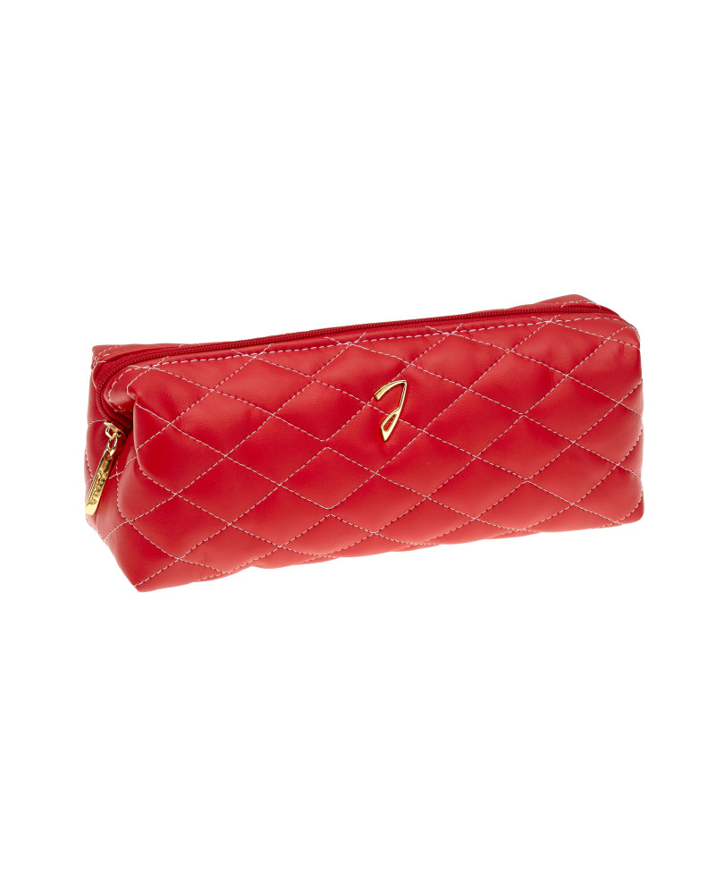 Janeke Portatrucco tombolino trapuntato rosso, vuoto, 20x9x6 cm - Cod. A6129VT ROS sconto