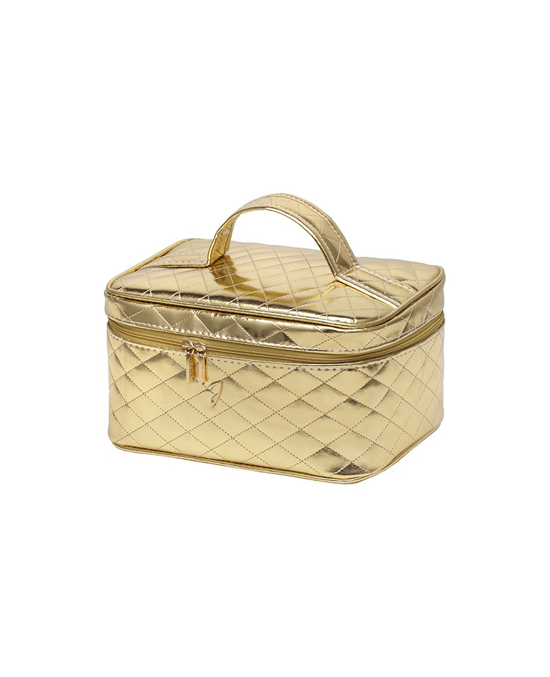 Janeke Beauty da viaggio medio, trapuntato oro 24x13x18cm - cod. A1952VT sconto