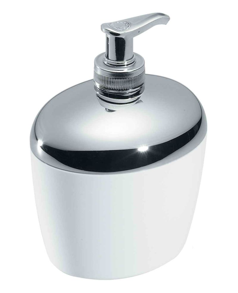 Janeke Dispenser sapone liquido cromo e bianco - Cod. CR539 BIA sconto