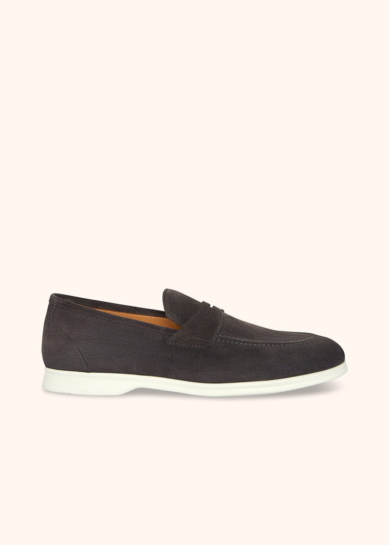 Kiton MOKA - MOCASSINO CALFSKIN USSA075N0097706 sconto