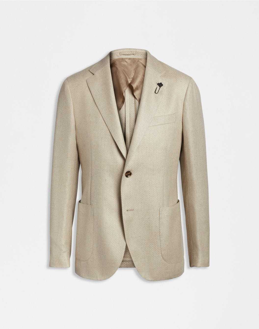 Lardini Giacca special line beige monopetto in cashmere e seta sconto