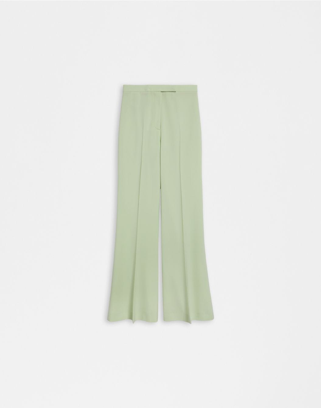 Lardini Pantalone verde a vita alta con fondo a zampa sconto