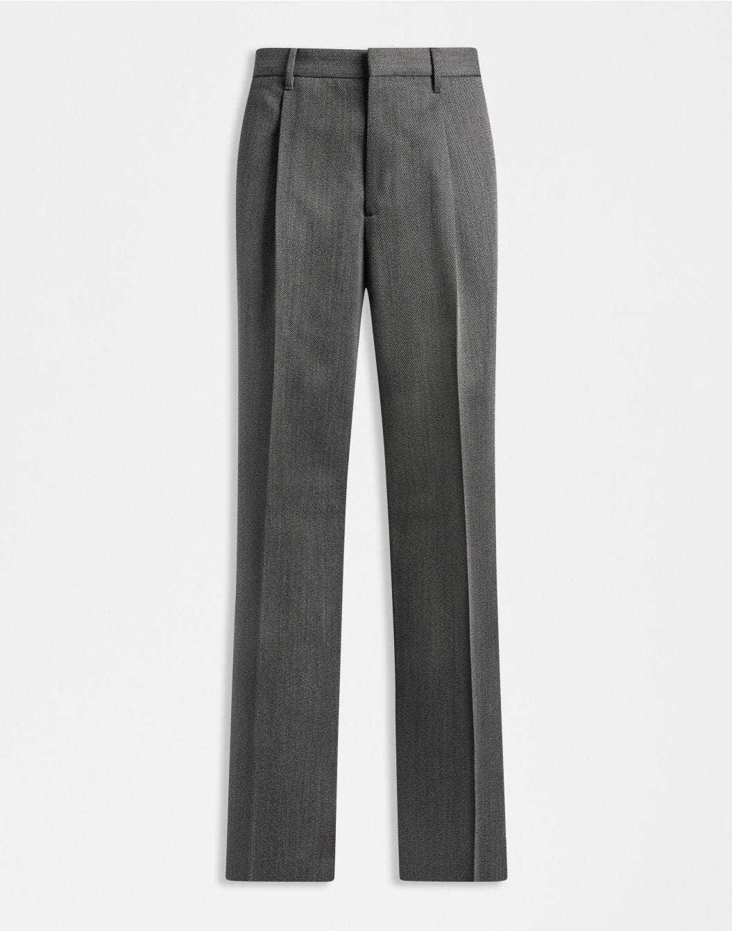 Lardini Pantalone miami in pura lana grigia con diagonale a contrasto sconto