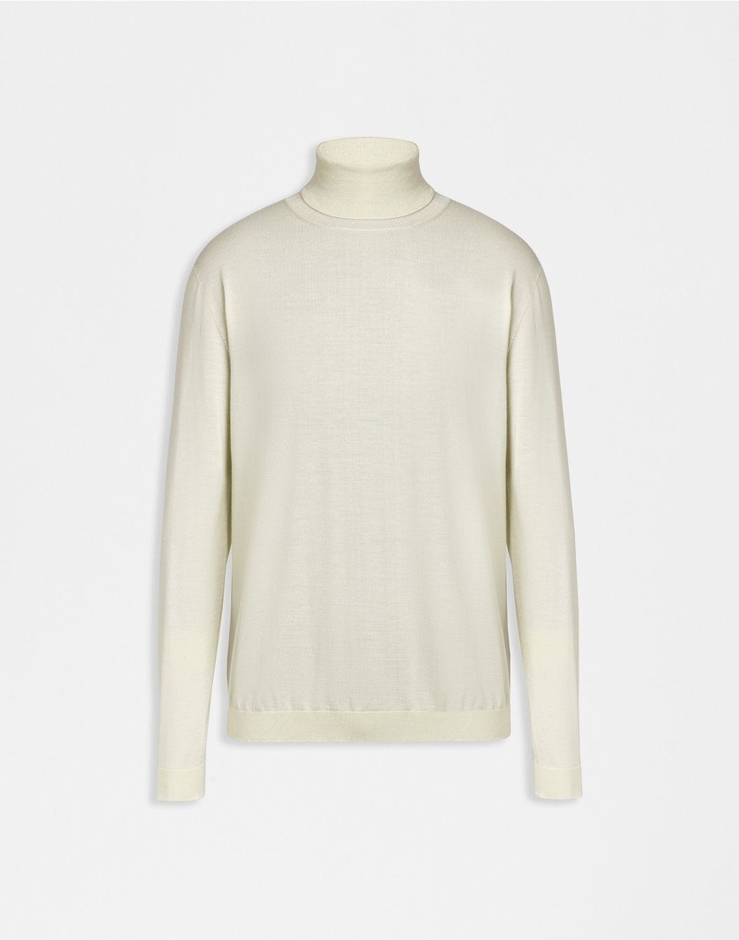 Lardini Dolcevita bianco in lana merino, seta e cashmere sconto