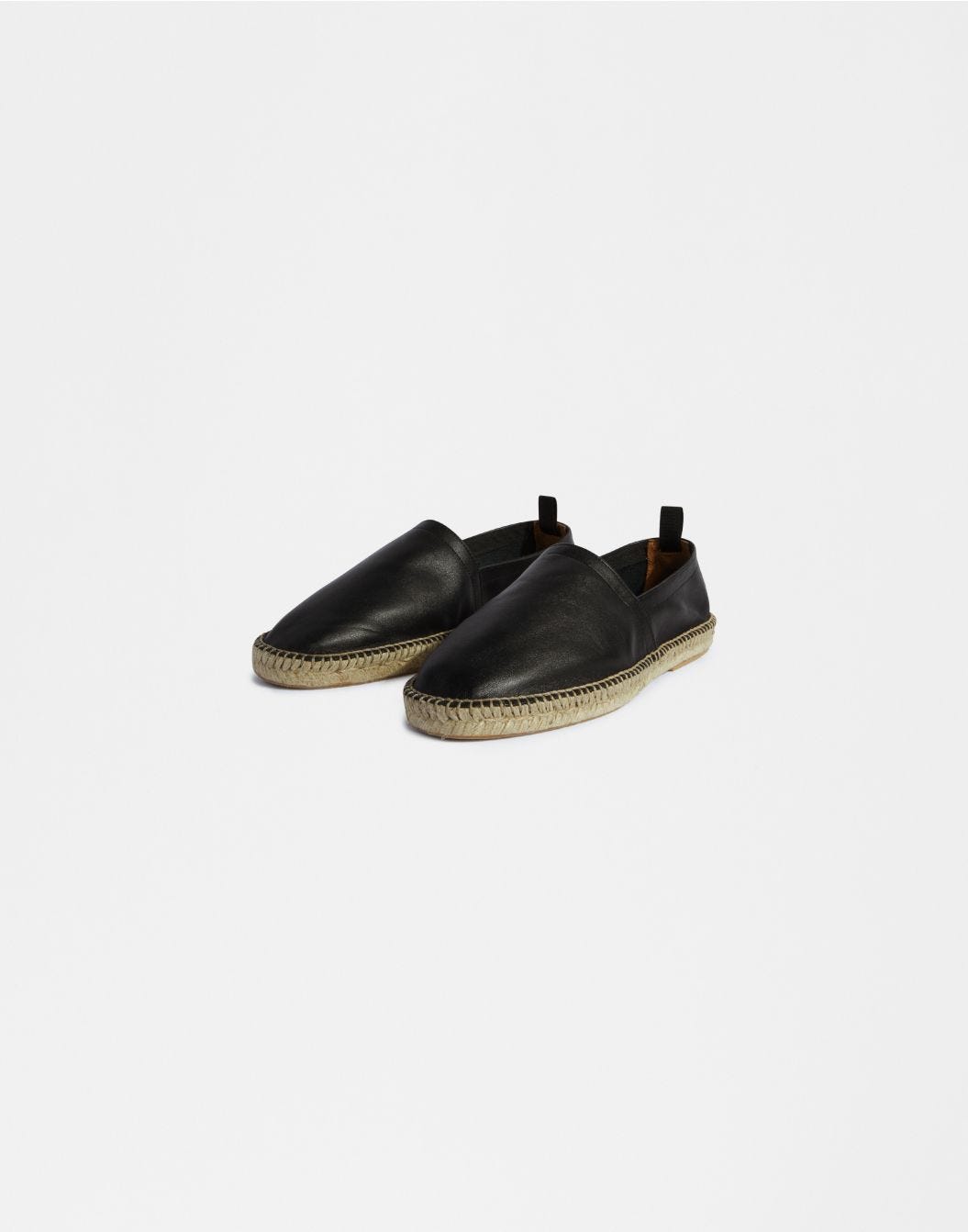 Lardini Espadrillas in vitello scamosciato semilucido nero sconto