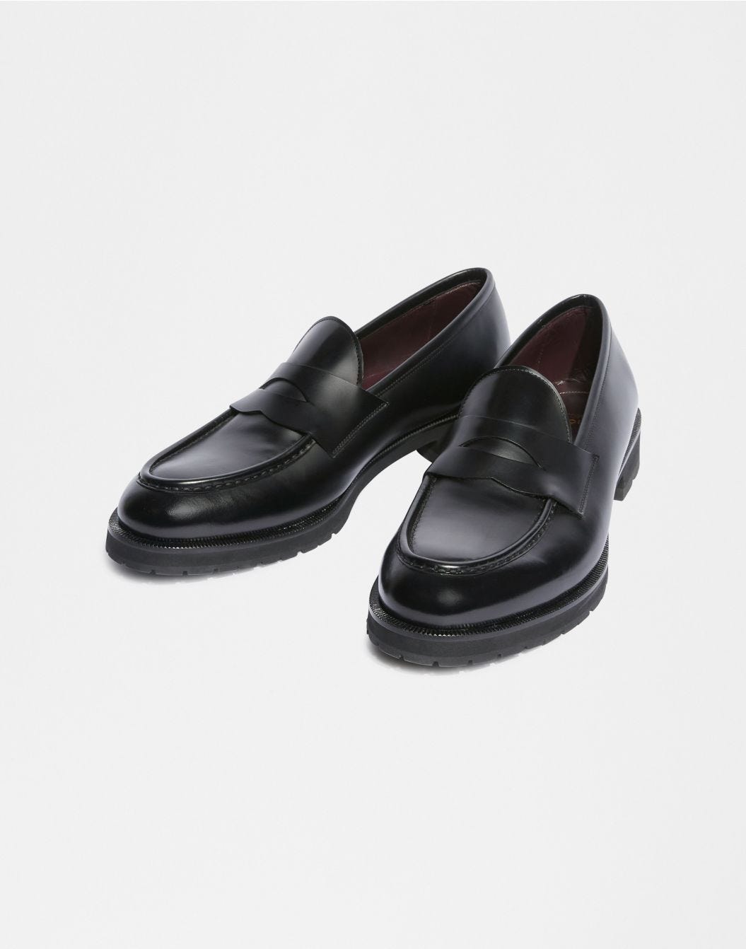 Lardini Mocassino in pelle nera con tacco sconto