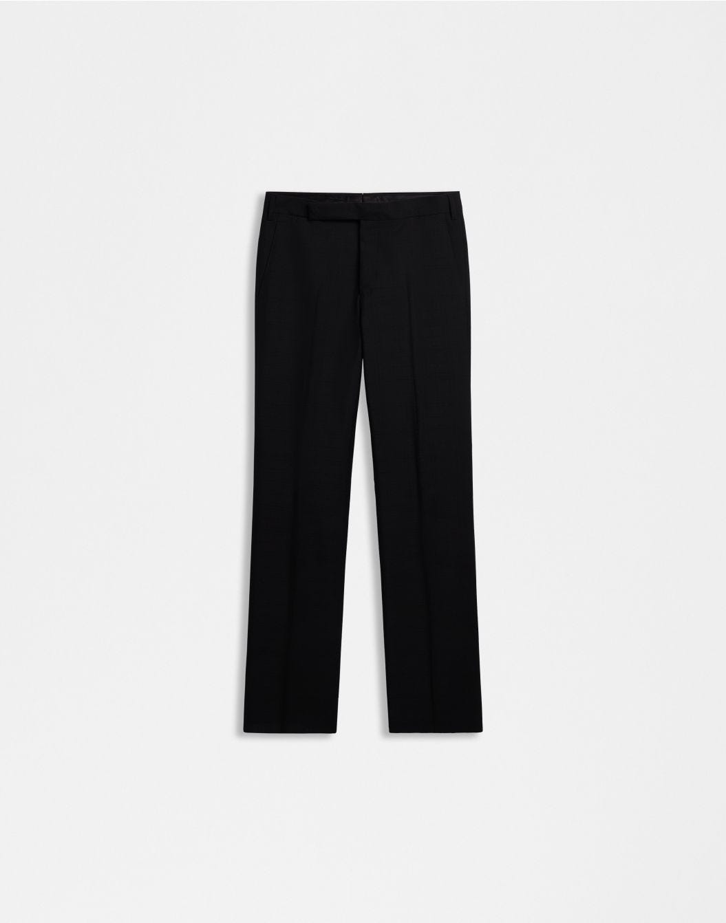 Lardini Pantalone nero attitude in lana e mohair sconto