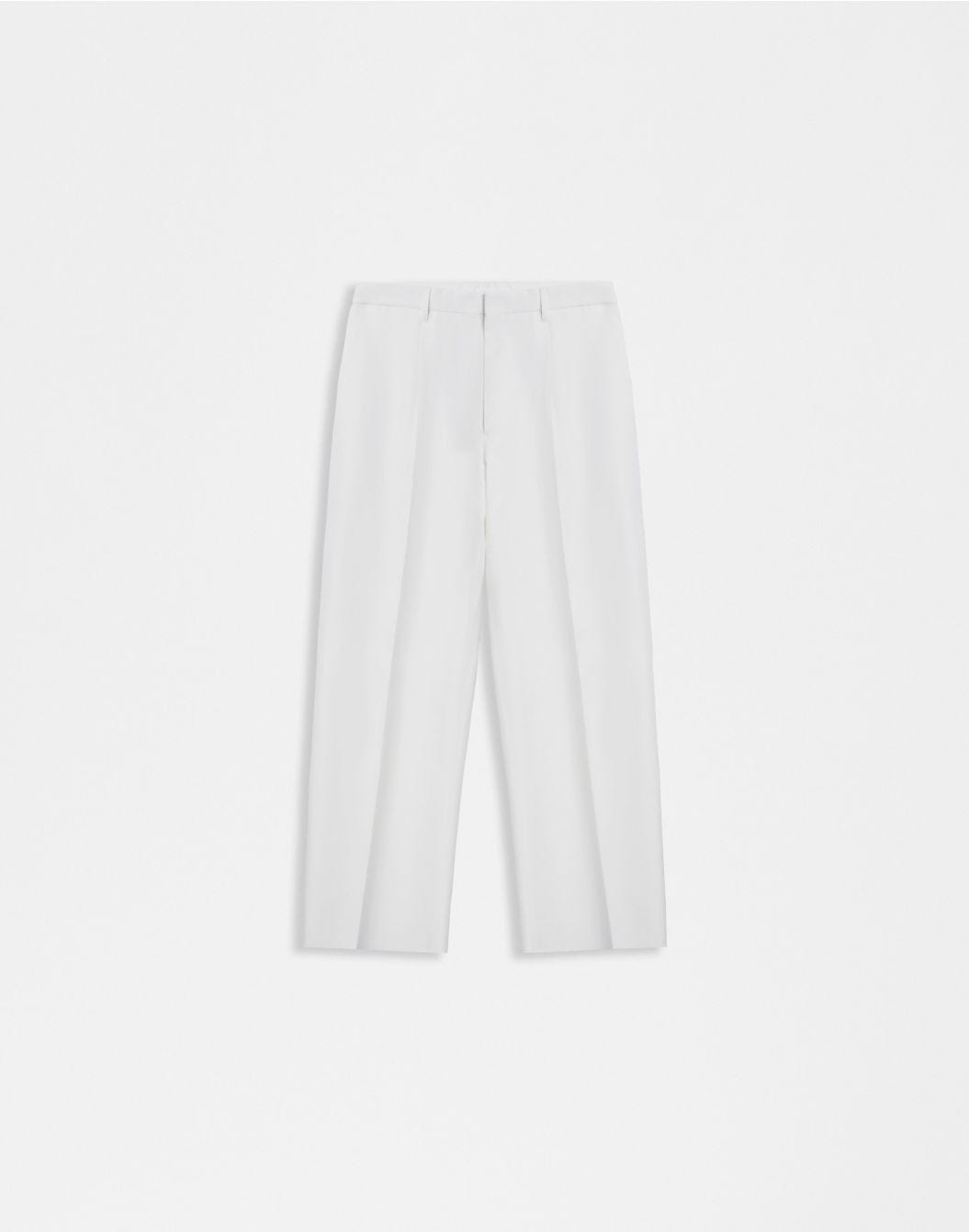 Lardini Pantalone comfort bianco in viscosa sconto