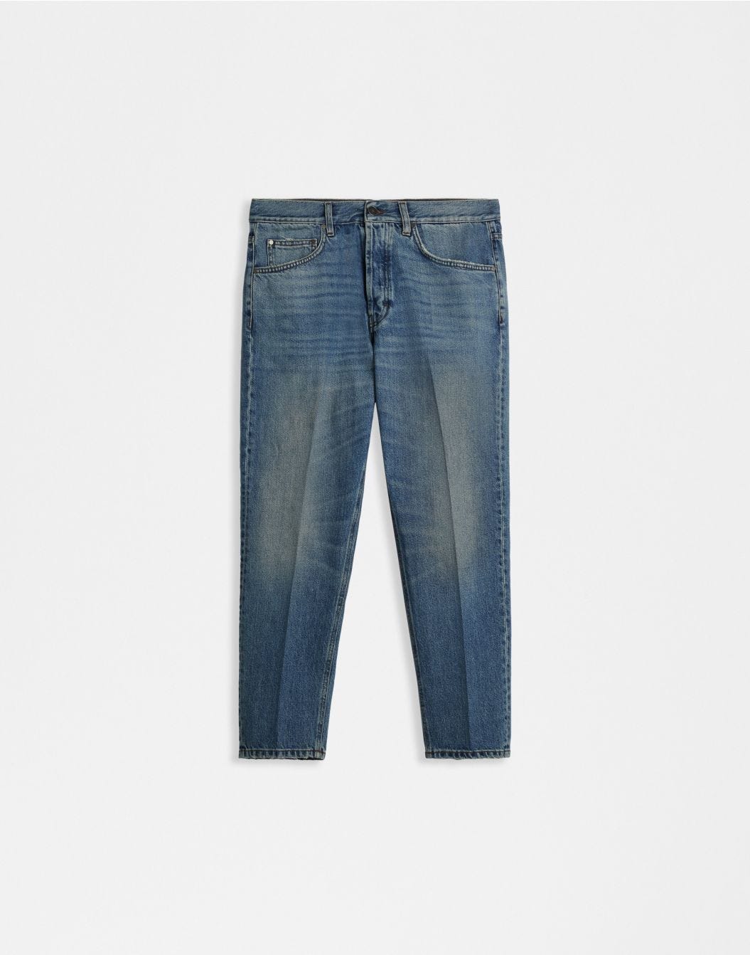 Lardini Jeans carrot in denim di cotone sconto