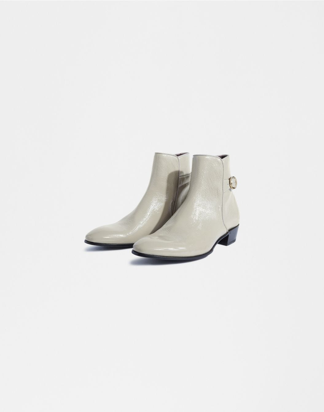 Lardini Stivaletto bianco in pelle naplack sconto