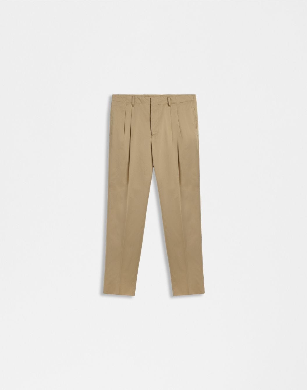 Lardini Pantalone beige in satin stretch di cotone sconto