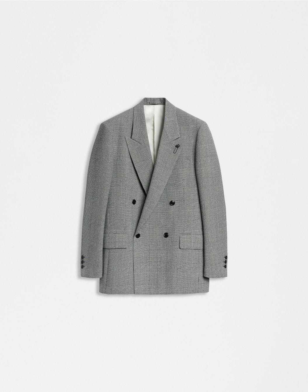 Lardini Blazer doppiopetto principe di galles fit boxy sconto