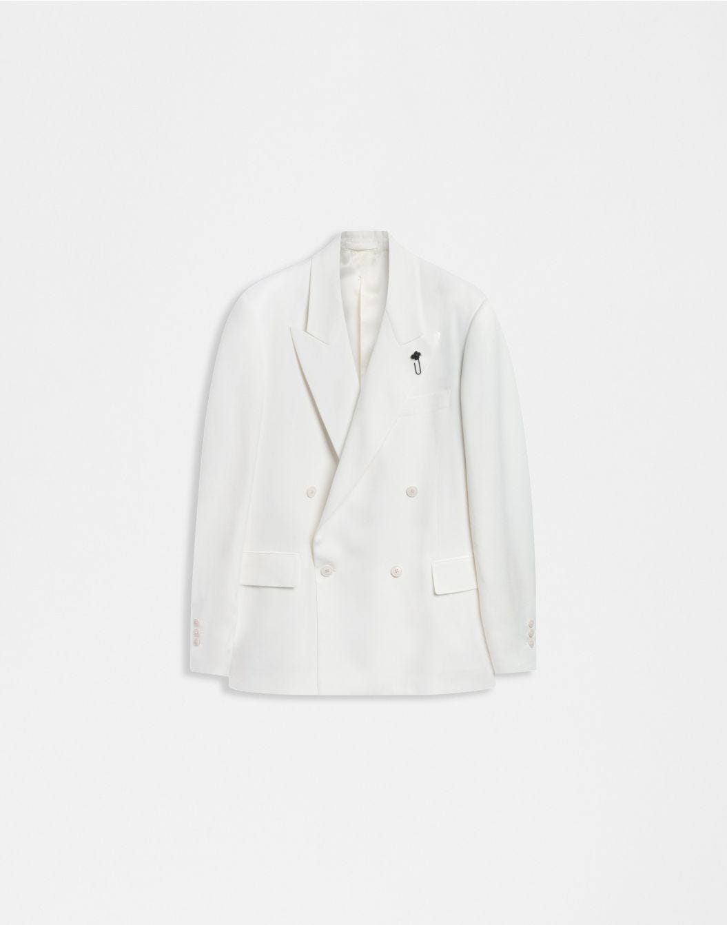 Lardini Blazer doppiopetto bianco fit boxy sconto